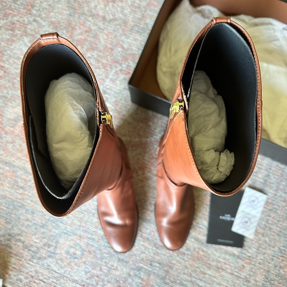 Coach Essex Semi Matte Calf Dark Saddle EUC with Box Size 6.5M - Picture 4 of 16